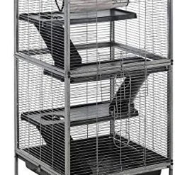 Mia's Pet Supply Rabbit Houses & Accessories PawHut Rolling Cage Pet For Rabbits, Chinchillas, Hamsters