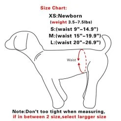 Mia's Pet Supply : JoyDaog(3 Pack Small Dog Diapers For Female Reusable Premium Puppy Wrap S