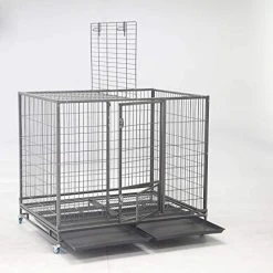 Mia's Pet Supply 49" Open Top Stackable Heavy Duty Cage With Casters Houses, Pens & Crates