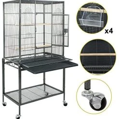 Mia's Pet Supply Aviary & Perches Nova Microdermabrasion 53 Inches Large Bird Cage