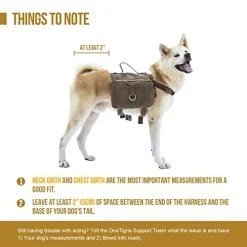 Mia's Pet Supply OneTigris Dog Pack Hound Travel Camping Hiking Backpack Saddle Bag