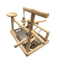 Mia's Pet Supply Aviary & Perches Parrots Playstand Bird Playground Wood Perch Gym