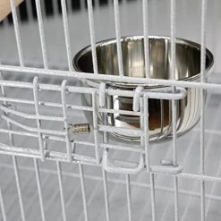 Mia's Pet Supply Aviary & Perches Heavy Duty Wrought Iron Travel Bird Cage Carrier