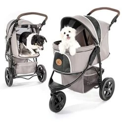 Mia's Pet Supply Luxury Pet Stroller For Puppy, Senior Dog Or Cat Travel