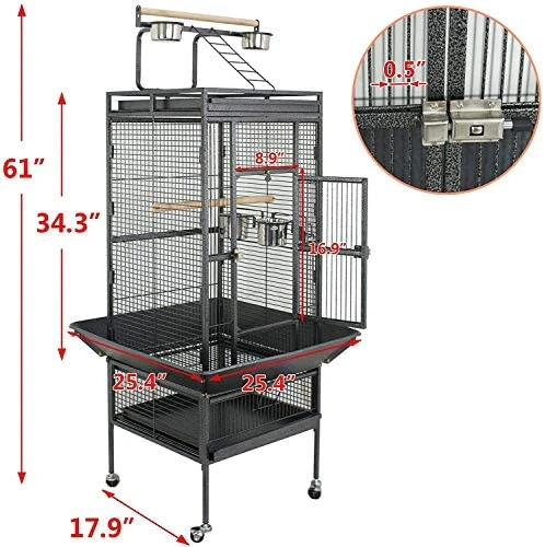 Brand New Mia's Pet Supply Nova Microdermabrasion 61/68 Inches Large Bird Cage - Perfect for Aviary & Perches 2 Mia's Pet Supply Nova Microdermabrasion 61/68 Inches Large Bird Cage