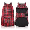 Mia's Pet Supply Apparel KAMA BRIDAL Plaid Dog Fleece Vest, Reversible Warm Dog Clothes,