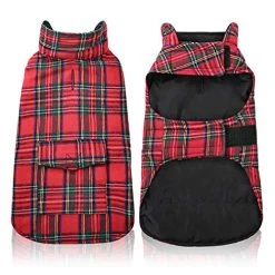 Mia's Pet Supply Apparel KAMA BRIDAL Plaid Dog Fleece Vest, Reversible Warm Dog Clothes,