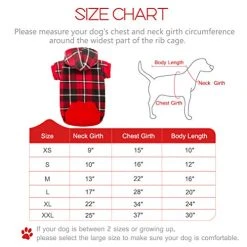 Mia's Pet Supply BINGPET Plaid Dog Hoodie Dog Fleece Sweater