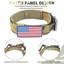 Mia's Pet Supply Tactical Dog Collar And Bungee Leash