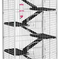 Yaheetech 52" 6-Level Metal Rabbit Cage with 3 Front Doors, Feeder & Wheels - Durable Pet House for Rabbits, Guinea Pigs, and Small Animals 16 Mia's Pet Supply Houses, Pens & Crates Yaheetech 52