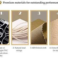 Mia's Pet Supply CO-Z 4 In 1 Multi-Functional Cat Tree Condo Furniture