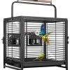 Mia's Pet Supply VIVOHOME 18 Inch Wrought Iron Bird Travel Carrier Cage