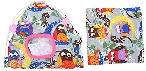 Mia's Pet Supply Aviary & Perches HEEPDD Bird Hammock - Cartoon Parrot Hanging Tent with Coral Mat Cage Decor 8 Mia's Pet Supply Aviary & Perches HEEPDD Bird Hammock, Cartoon Parrot Hanging Tent With Coral Mat Cage Decor For Pet