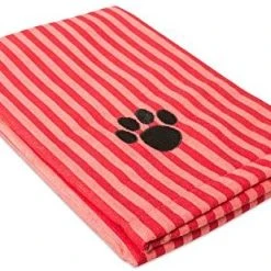 Mia's Pet Supply DII Bone Dry Microfiber Dog Bath Towel with Embroidered Paw Print - Quick Dry & Absorbent 33 Mia's Pet Supply DII Bone Dry Microfiber Dog Bath Towel With Embroidered Paw Print Hygiene