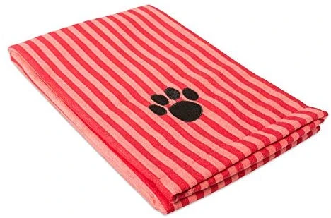 Mia's Pet Supply DII Bone Dry Microfiber Dog Bath Towel with Embroidered Paw Print - Quick Dry & Absorbent 13 Mia's Pet Supply DII Bone Dry Microfiber Dog Bath Towel With Embroidered Paw Print Hygiene