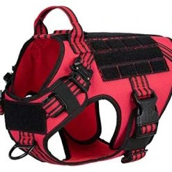 Mia's Pet Supply ICEFANG Tactical Dog Harness With 2X Metal Buckle, Leashes And Harness