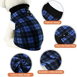 Mia's Pet Supply Vest Dog Sweater Set Of 4 Buffalo Plaid Dog Pullover Apparel