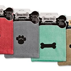 Mia's Pet Supply DII Bone Dry Microfiber Dog Bath Towel with Embroidered Paw Print - Quick Dry & Absorbent 23 Mia's Pet Supply DII Bone Dry Microfiber Dog Bath Towel With Embroidered Paw Print Hygiene