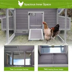 Mia's Pet Supply 103in Large Chicken Coop Outdoor Wooden Chicken House