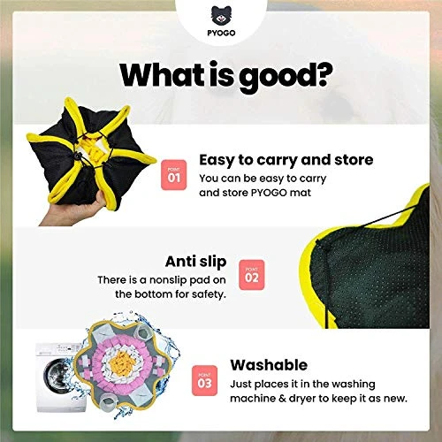 PYOGO Multi-Shape Snuffle Mat for Dogs - Interactive Dog Toy for Mental Stimulation & Fun 6 Mia's Pet Supply PYOGO Multi Shape Snuffle Mat For Dog Dog Toys