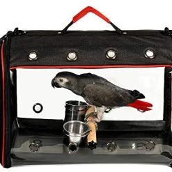 Mia's Pet Supply Colorday Lightweight Bird Carrier, Bird Travel Cage Aviary & Perches