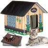 Mia's Pet Supply Bedding PETYELLA Outdoor Cat House Feral Cat Shelter