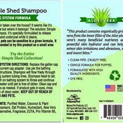 Mia's Pet Supply Espree Simple Shed Dog Shampoo, Bathing System Hygiene