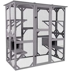 Mia's Pet Supply Aivituvin Cat House Outdoor Catio Kitty Enclosure