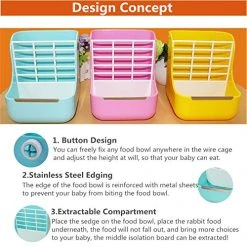 Sxbest Rabbit Feeders Hay Food Bin Feeder for Guinea Pigs & Rabbits | Durable Pet Food Hay Feeder by Mia's Pet Supply 11 Mia's Pet Supply : Sxbest Rabbit Feeders Hay Food Bin Feeder, Food Hay Feeder For Guinea Pig, Rabbit,