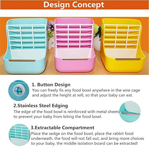 Sxbest Rabbit Feeders Hay Food Bin Feeder for Guinea Pigs & Rabbits | Durable Pet Food Hay Feeder by Mia's Pet Supply 3 Mia's Pet Supply : Sxbest Rabbit Feeders Hay Food Bin Feeder, Food Hay Feeder For Guinea Pig, Rabbit,