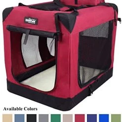 Mia's Pet Supply EliteField 3-Door Folding Soft Dog Crate, Indoor & Outdoor Pet Home Travel