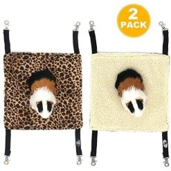 Mia's Pet Supply Rabbit Houses & Accessories EONMIR 2Pack Guinea Pig Hammock, Small Animal Hanging Bed Toys