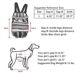 Mia's Pet Supply Cosmos Large Dog Carrier Bag - Front-Legs-Out Design for Travel 11 Mia's Pet Supply Travel : Cosmos Large Size Pet Dog Legs Out Front Carrier Bag :
