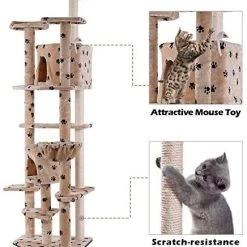 Mia's Pet Supply Tangkula Cat Tree, Kitten Condo Multi-Level Activity Tower Pet Furniture