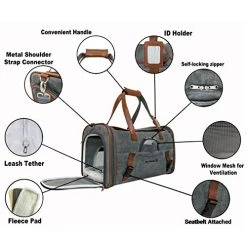 Mia's Pet Supply Mr. Peanut's Airline Approved Soft Sided Pet Carrier