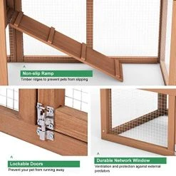 Mia's Pet Supply Rabbit Houses & Accessories Tangkula Large Chicken Coop, 58