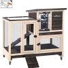 Mia's Pet Supply Upgrade Rabbit Hutch Rabbit Cage Indoor Bunny Hutch With Run Outdoor Rabbit House Rabbit Houses & Accessories