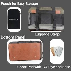 Mia's Pet Supply Mr. Peanut's Rhodium Series Airline Capable Soft Sided Pet Carrier Travel