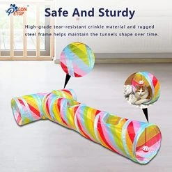 Mia's Pet Supply Cat Toys Cat Tunnel Toy And Cubes Combo, Cat Tunnels For Indoor Cats