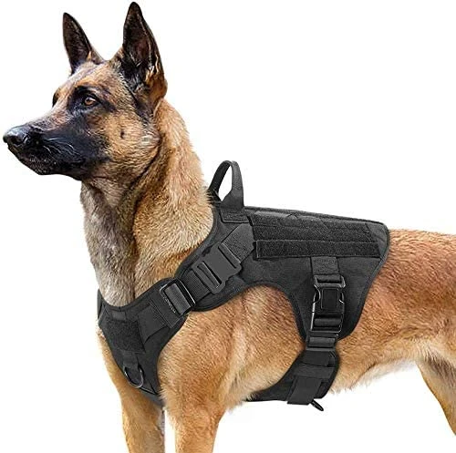 Mia's Pet Supply Tactical Dog Harness Vest with Handle - Large Size, Durable & Comfortable for Dogs 1 Mia's Pet Supply Leashes And Harness Tactical Dog Harness Vest Large With Handle