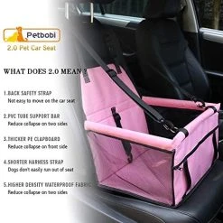 Mia's Pet Supply Travel Pet Reinforce Car Booster Seat For Dog Cat Portable