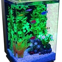 Mia's Pet Supply GloFish 20 Gallon Aquarium Kit With LED Lights, Decor Heater And Filter Fish Products