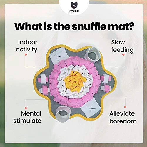 PYOGO Multi-Shape Snuffle Mat for Dogs - Interactive Dog Toy for Mental Stimulation & Fun 2 Mia's Pet Supply PYOGO Multi Shape Snuffle Mat For Dog Dog Toys