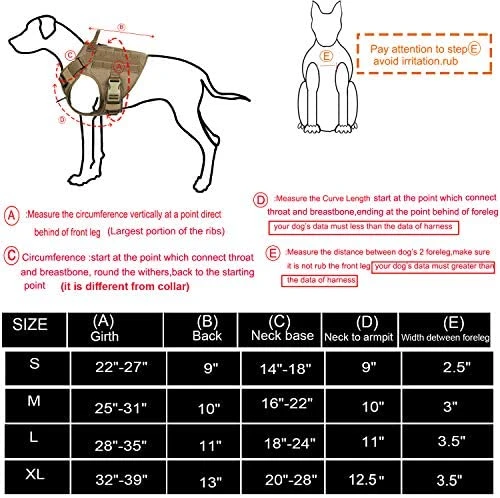 ICEFANG Lightweight Tactical Dog Harness with Handle - Durable K9 Training Vest for Dogs by Mia's Pet Supply 6 Mia's Pet Supply Leashes And Harness ICEFANG Lightweighting Tactical Dog Harness With Handle, K9 Working Training Vest