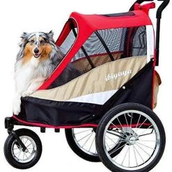 Mia's Pet Supply Travel Ibiyaya Heavy Duty Dog Stroller/Pull Behind Bike Trailer