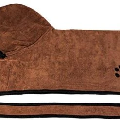 Mia's Pet Supply BONAWEN 100% Microfiber Dog Drying Towel Robe