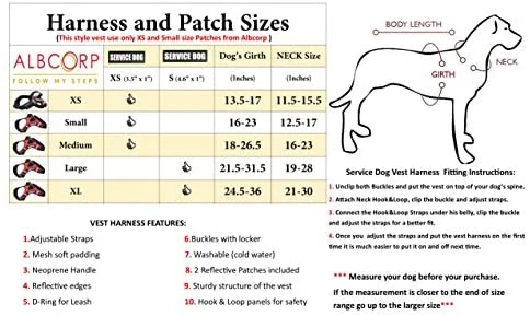 Mia's Pet Supply Reflective Dog Vest Harness - Woven Nylon & Neoprene Handle | ALBCORP Service 3 Mia's Pet Supply Leashes And Harness ALBCORP Service Dog Vest Harness - Reflective - Woven Nylon, Neoprene Handle