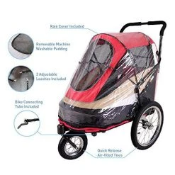 Mia's Pet Supply Travel Ibiyaya Heavy Duty Dog Stroller/Pull Behind Bike Trailer