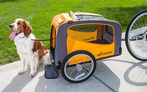 Mia's Pet Supply Schwinn Rascal Bike Pet Trailer for Dogs - Small & Large Breeds, Orange 7 Mia's Pet Supply Schwinn Rascal Bike Pet Trailer, For Small And Large Dogs, Small, Orange