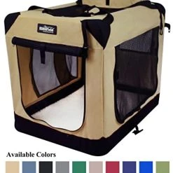 Mia's Pet Supply EliteField 3-Door Folding Soft Dog Crate - Indoor & Outdoor Travel Pet Home 24 Mia's Pet Supply EliteField 3-Door Folding Soft Dog Crate, Indoor & Outdoor Pet Home Travel